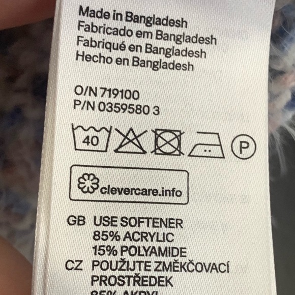 H&M Divided Knitted Jumper Soft Loose Knit Sweater - Picture 6 of 7